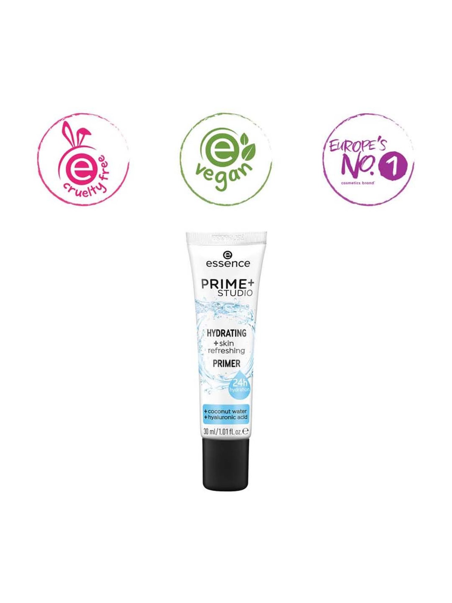 Essence Prime Studio Hydrating Skin Refreshing Primer White - 30 ml