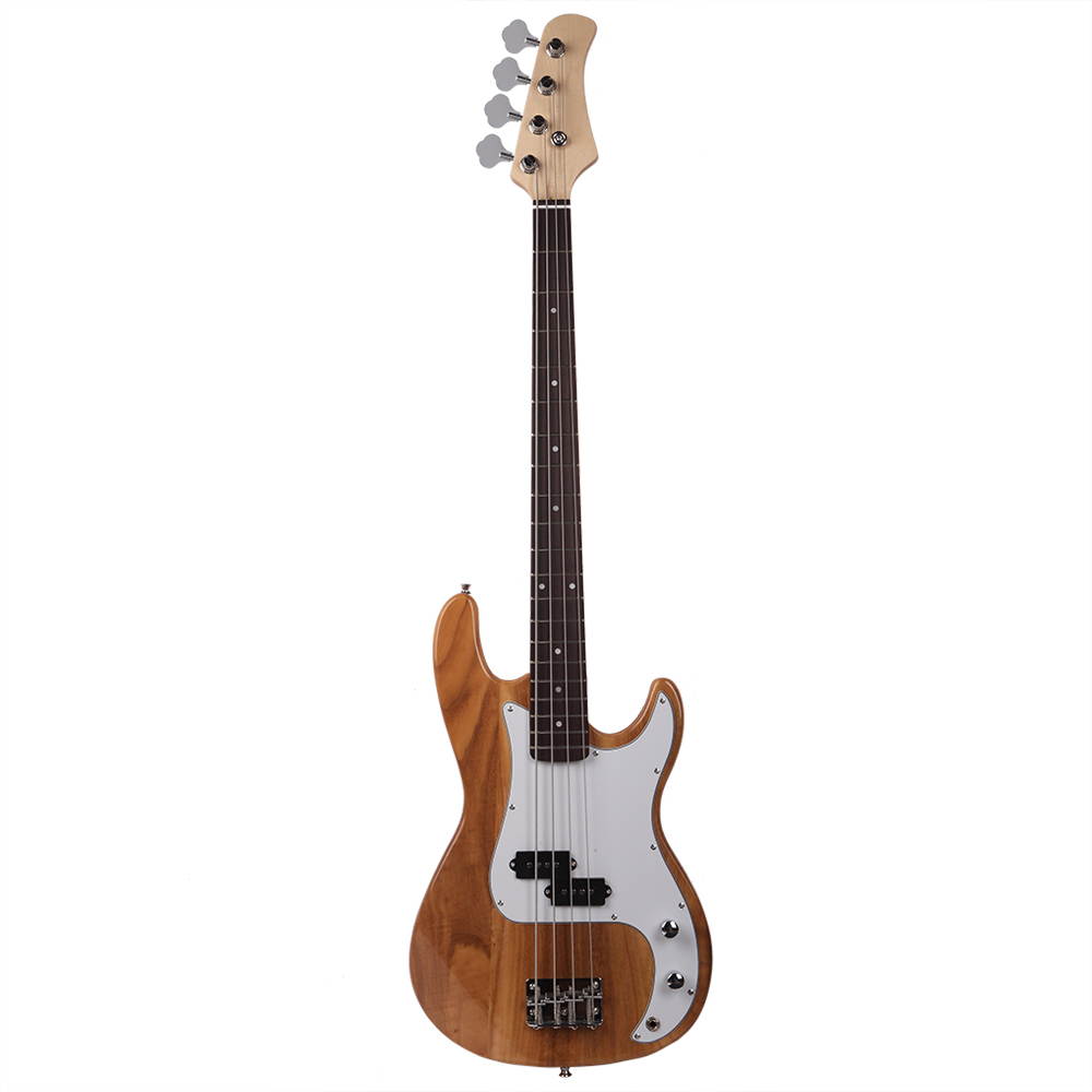 New Professional Wood Color 4-String Electric Bass Guitar