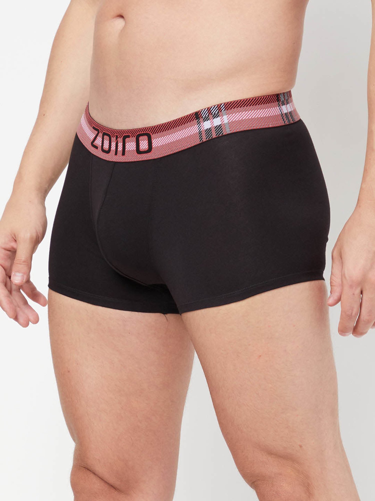 Zoiro Black Regular Fit Trunks - Pack Of 2