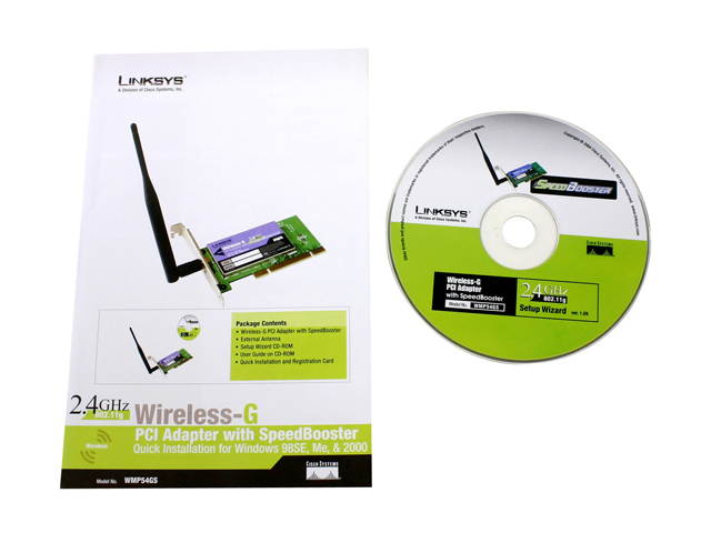 Linksys WMP54GS 32-bit PCI Interface Wireless-G Adapter with SpeedBooster