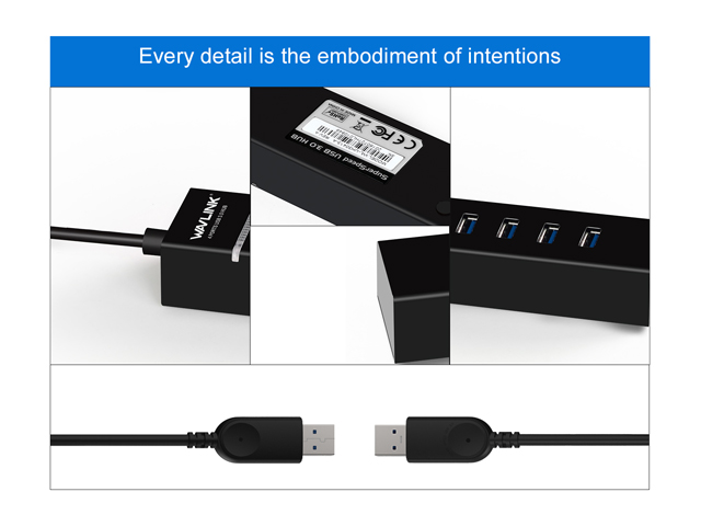 Madeng USB 3.0 HUB Adapter Extender Mini Splitter Box 3 Ports for PC Laptop Macbook Mobile Phone High Speed U Disk Reader