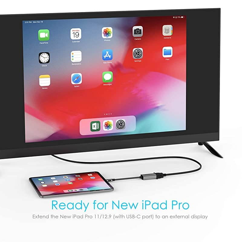 USB C to VGA Adapter Type C to VGA Cable Converter Compatible 20202016 MacBook Pro 131516 New iPad ProMac AirSurface Chromebook Samsung S20S10S9S8Note More CBCU606 Space Gray