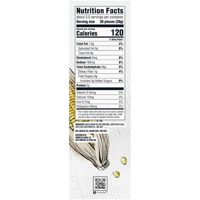 Good Thins Sea Salt Corn Snacks Gluten Free Crackers - 3.5oz