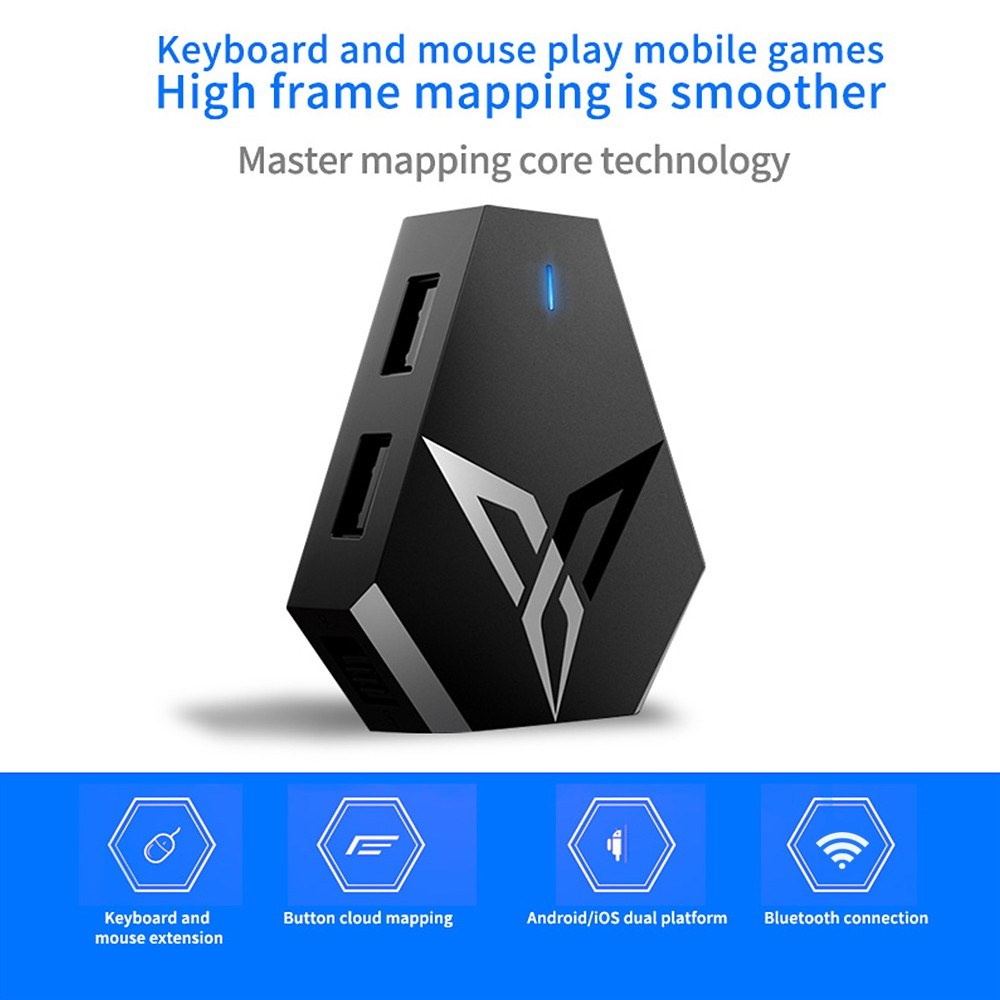 Global Version FDG Flydigi Ql Keyboard Mouse Converter for PUBG BT Mobile Game Converter for iOS Android Smartphones