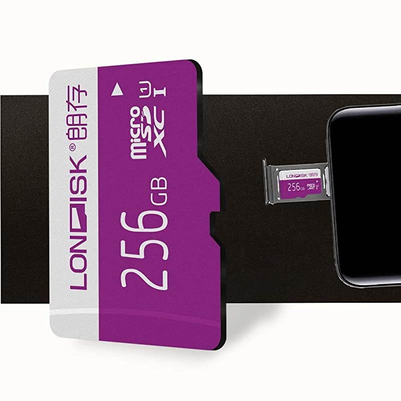 256GB Micro SD Card UHSI MicroSDXC Card for DroneDash CamSmart PhoneTablet PCVideo PlayerU1 256GB