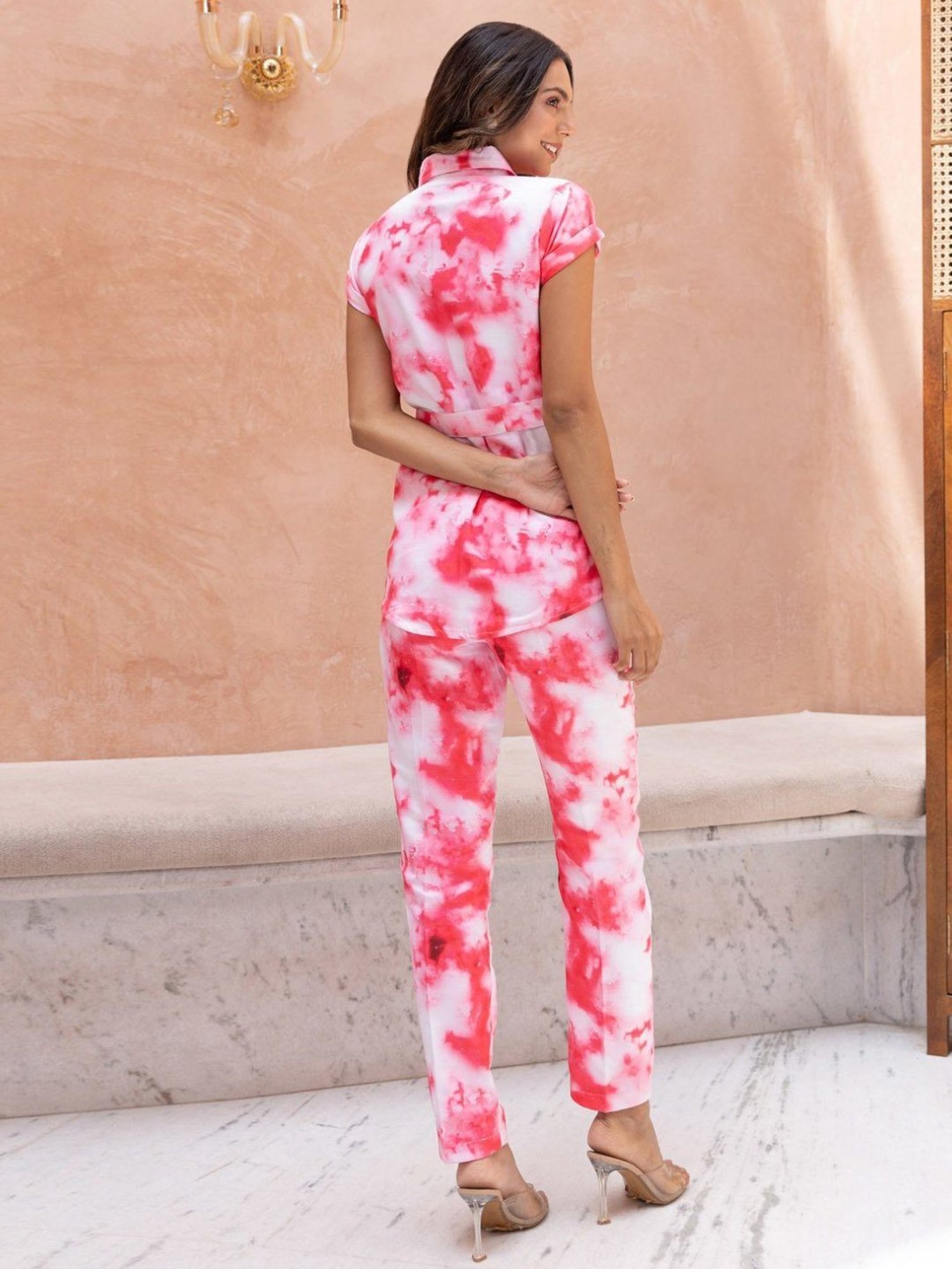 BInfinite Pink Viva Tie-Dye Coords-Set