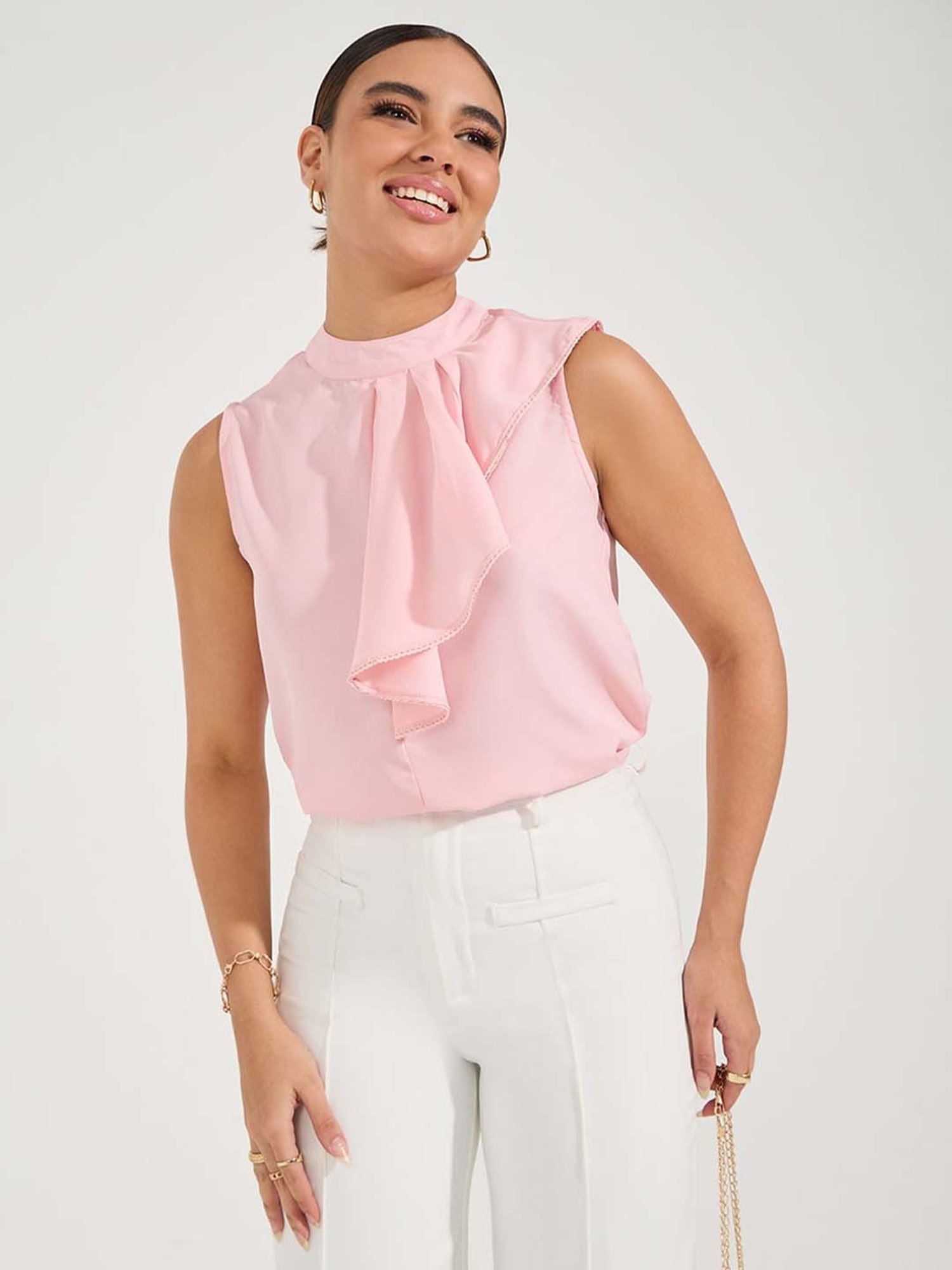 Styli Pink Regular Fit Top