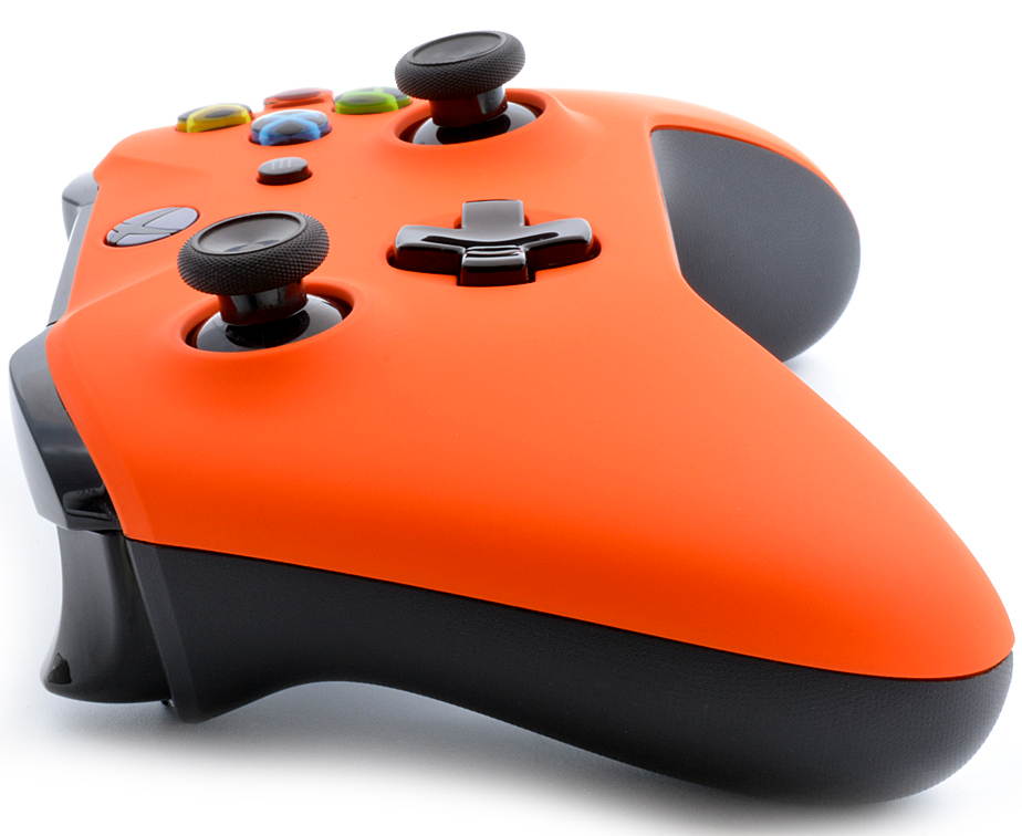 "Soft Touch Orange" Xbox One S UN-MODDED Custom Controller Unique Design (with 3.5 jack)