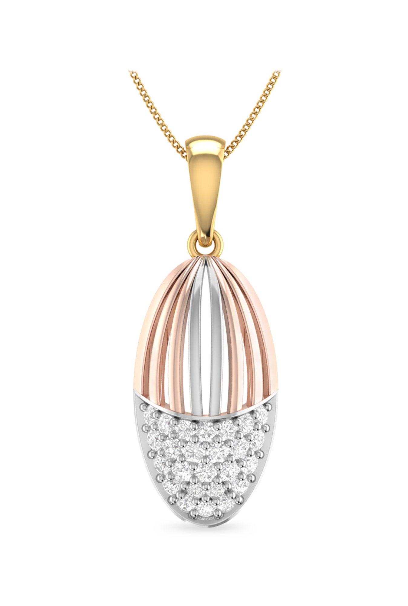 PC Jeweller Crevan 22 kt Gold Pendant without Chain