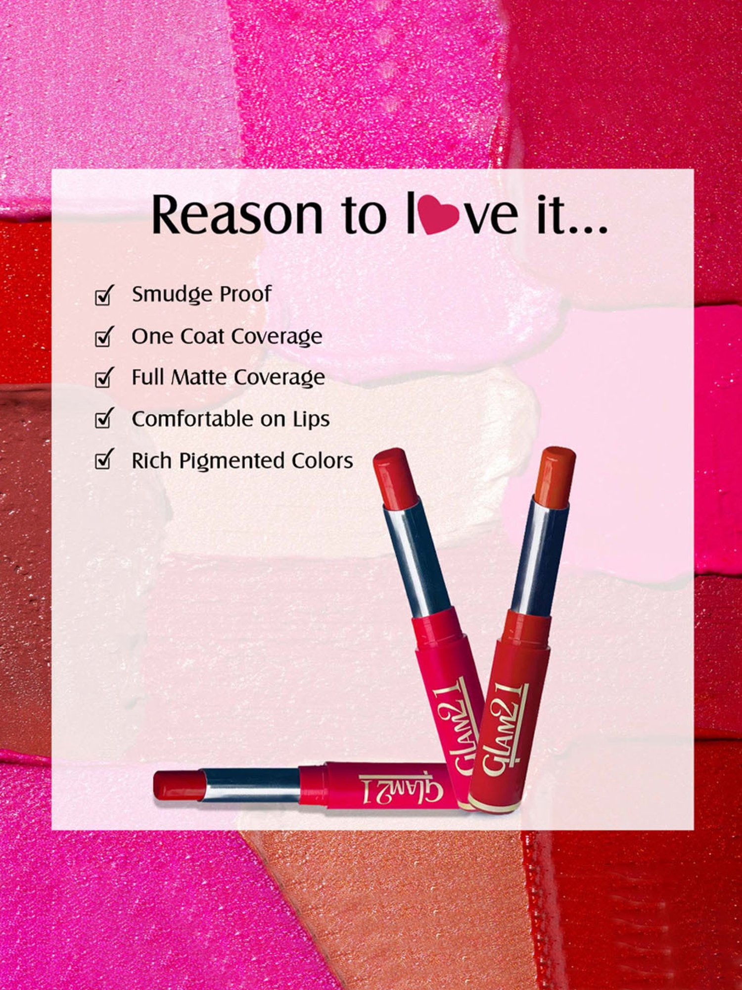 Glam21 Matt Pro Ink Non Transfer Lipstick 13 Plum Power - 3 gm