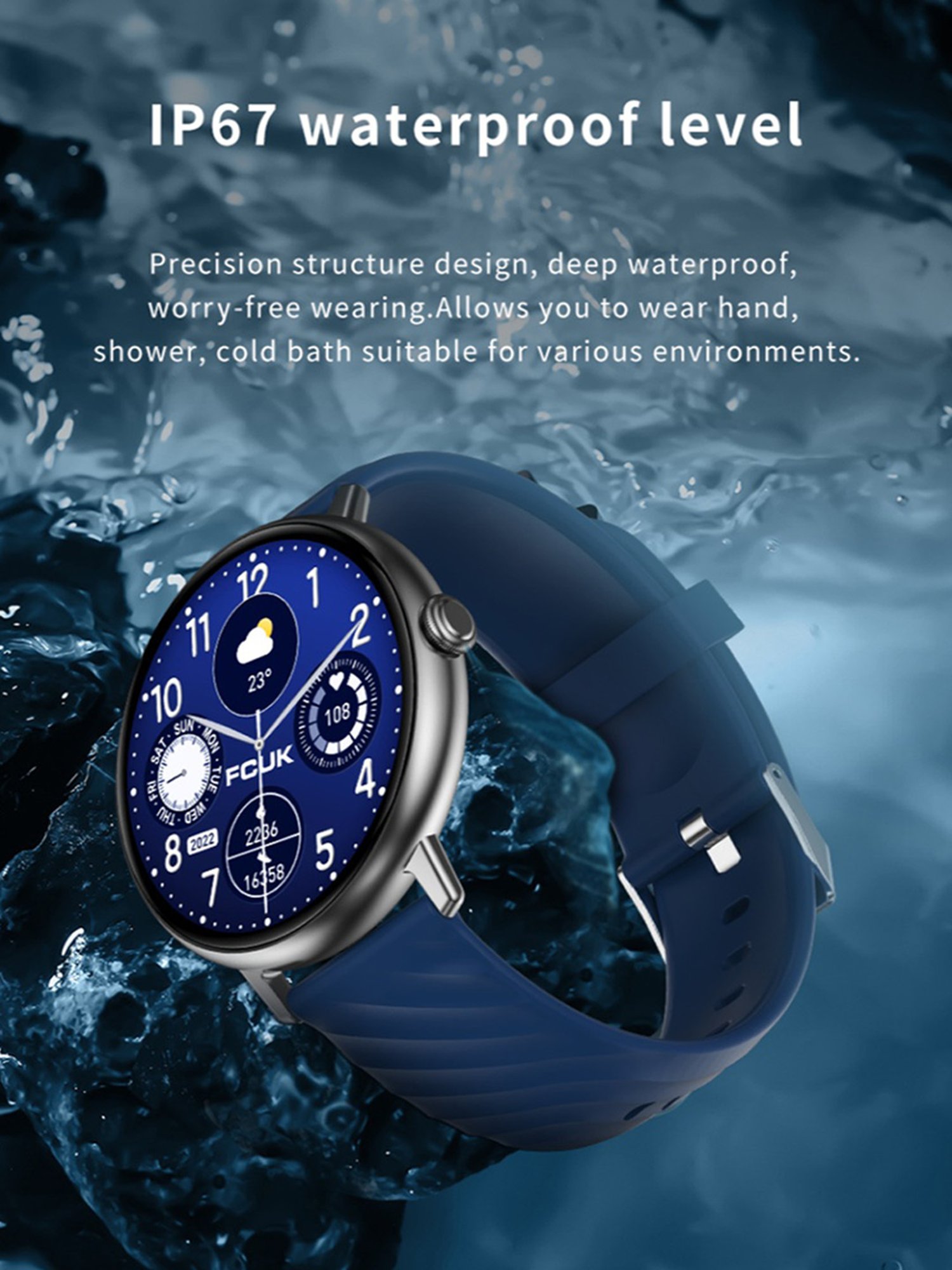 FCUK FCSW01-G TIDE Unisex Smart watch