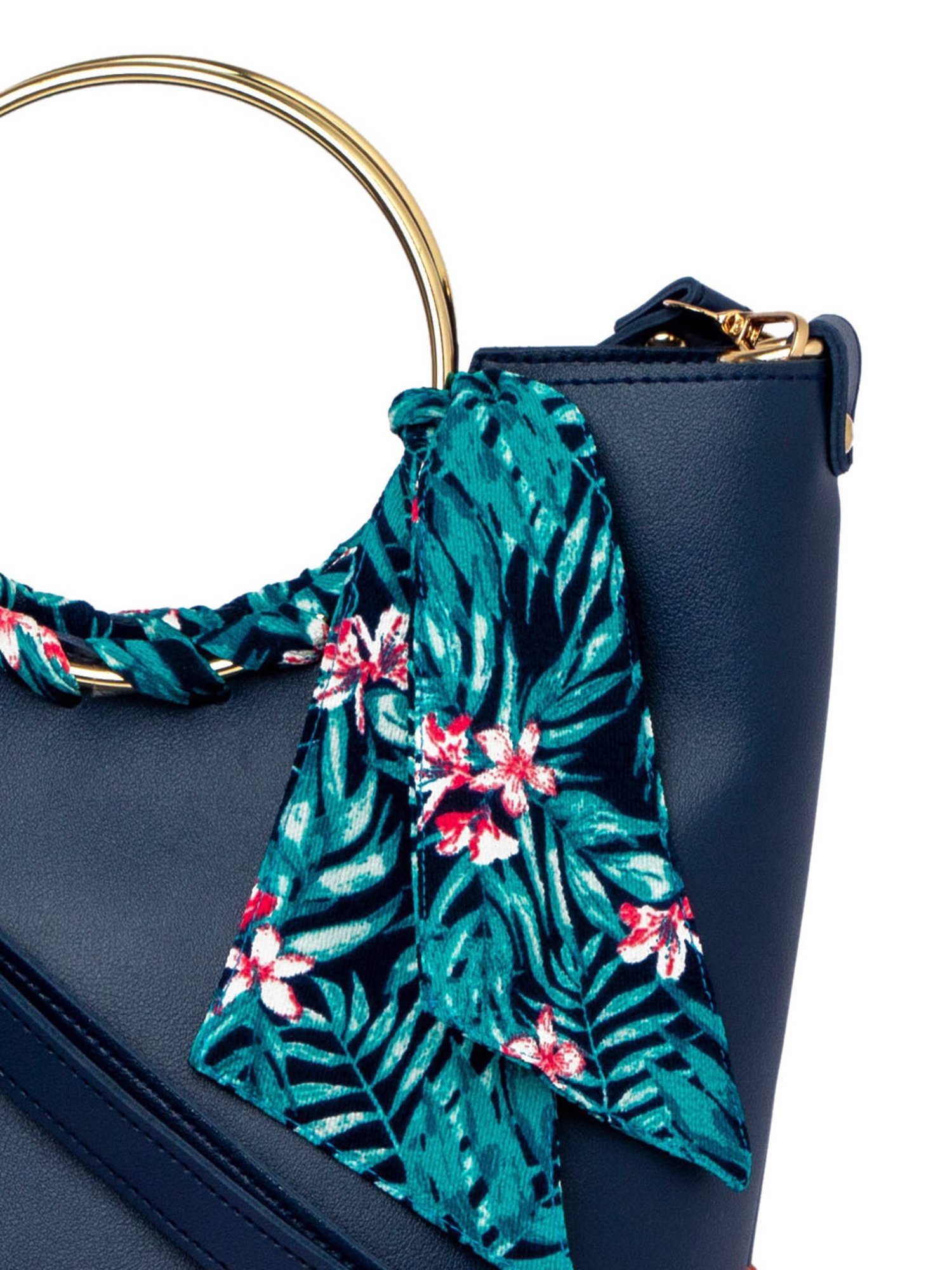 Modern Myth Blue Medium Bucket Handbag