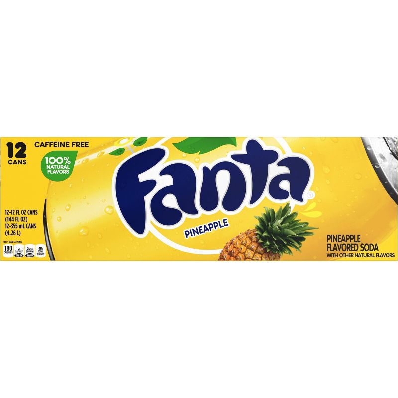 Fanta Pineapple Soda - 12pk/12 fl oz Cans