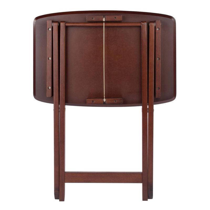 2pc Darlene Snack Table Set Walnut - Winsome