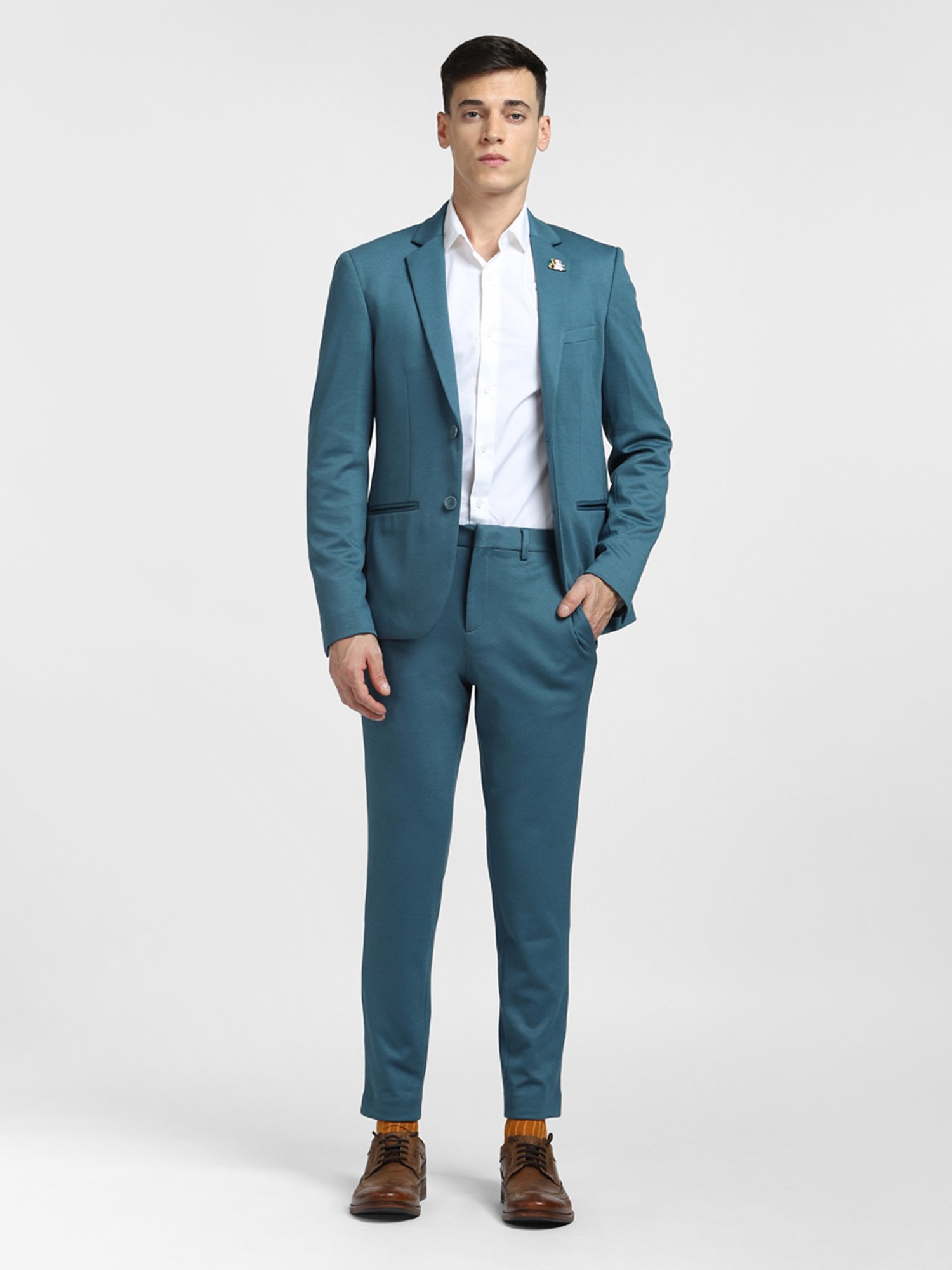 Vastramay Black Regular Fit Blazer