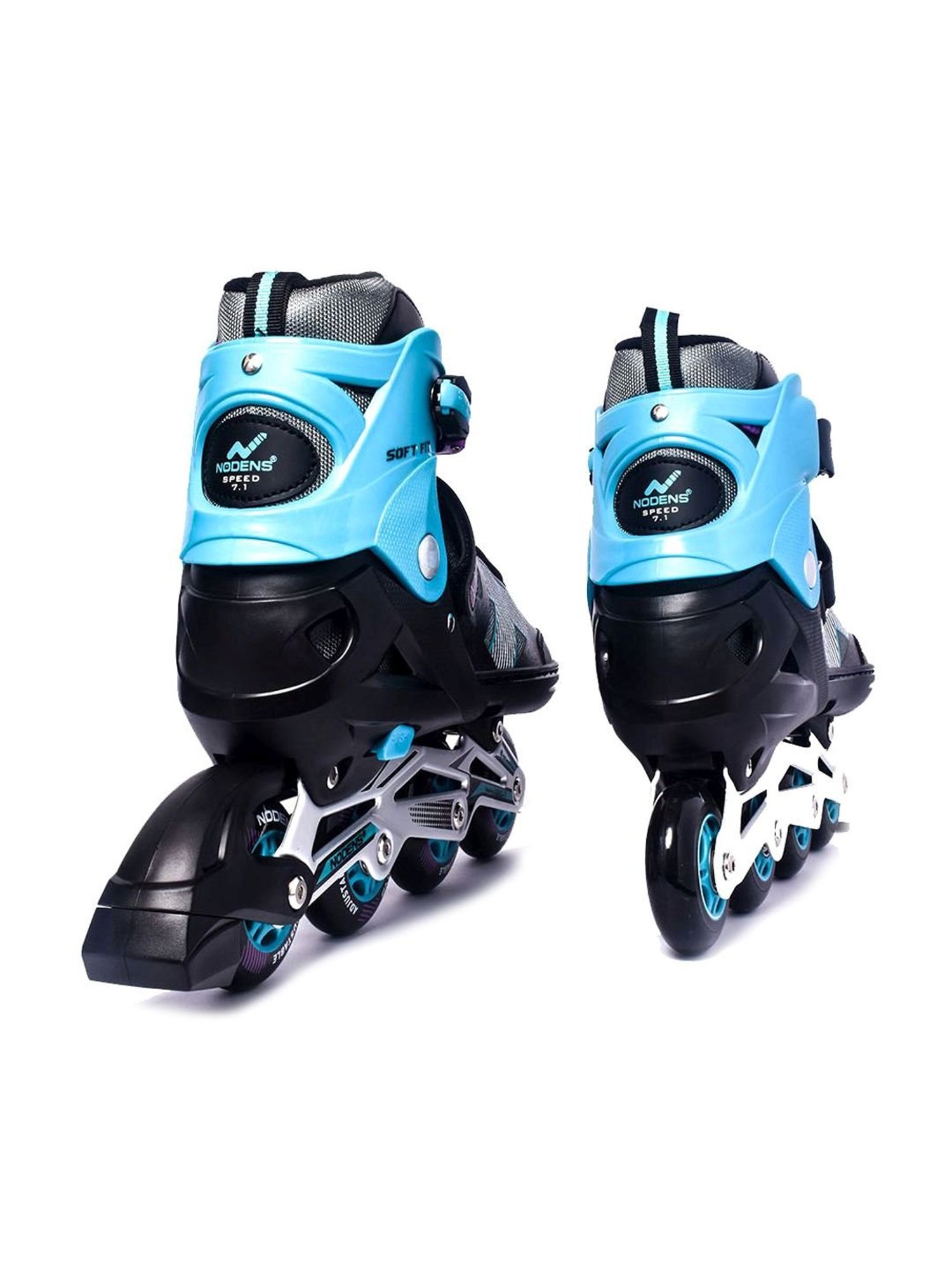 NODENS Sky Blue & Black Adjustable Inline Skates