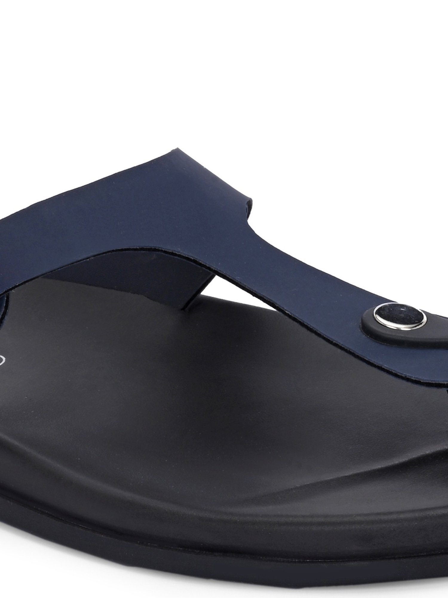 Hoversole Men's Navy T-Strap Sandals