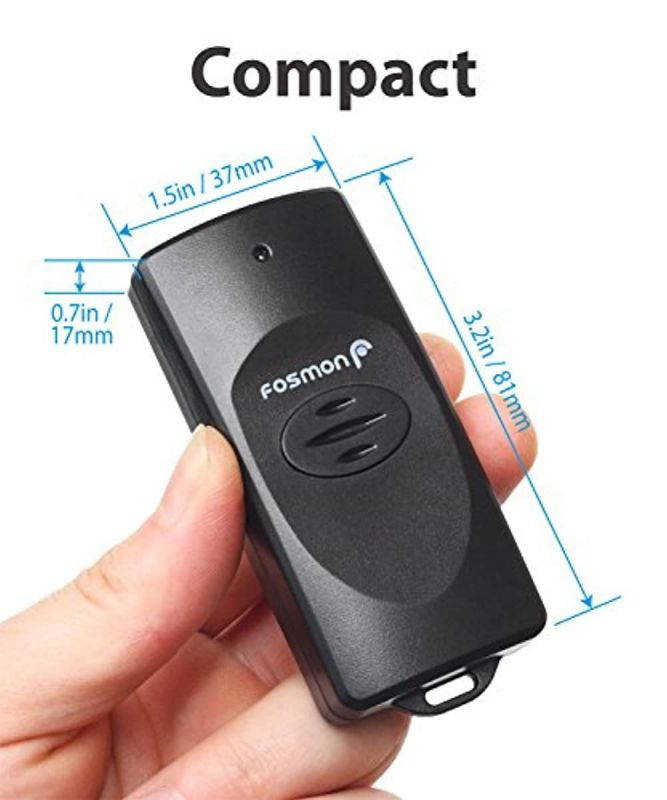 Fosmon C-10683 Wireless Remote Control Outdoor Electrical Outlet Switch Weatherproof Heavy Duty 3-Prong Plug-in ETL Listed (Battery Included), 1 PACK