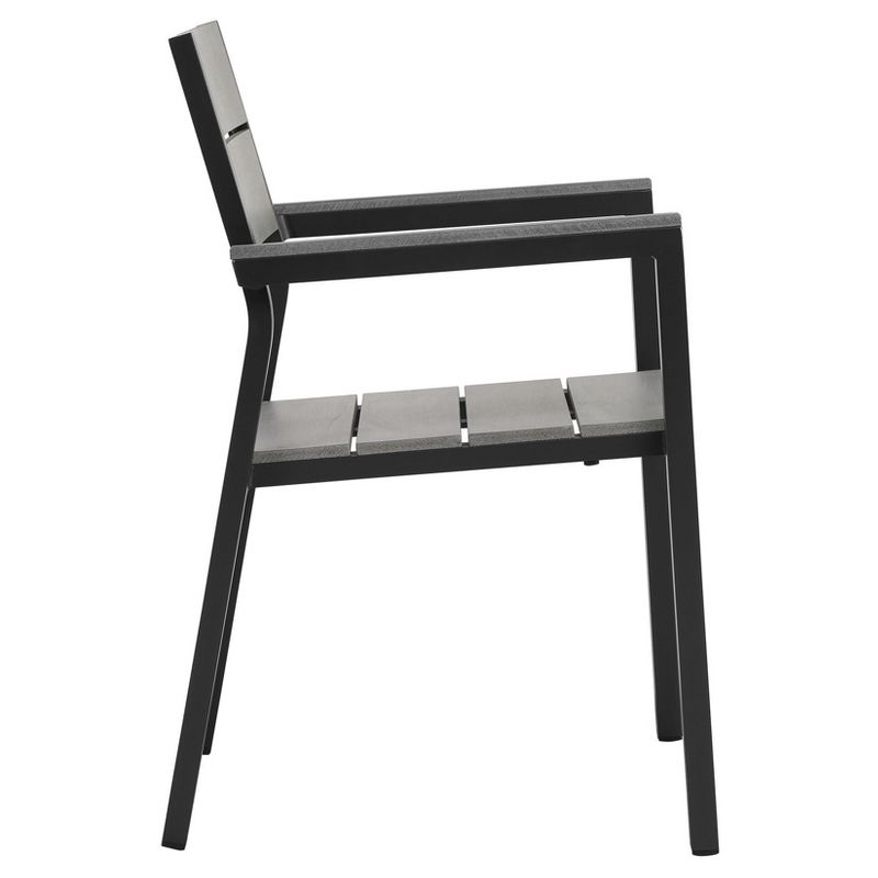 Maine Dining Outdoor Patio Armchair in Brown Gray - Modway