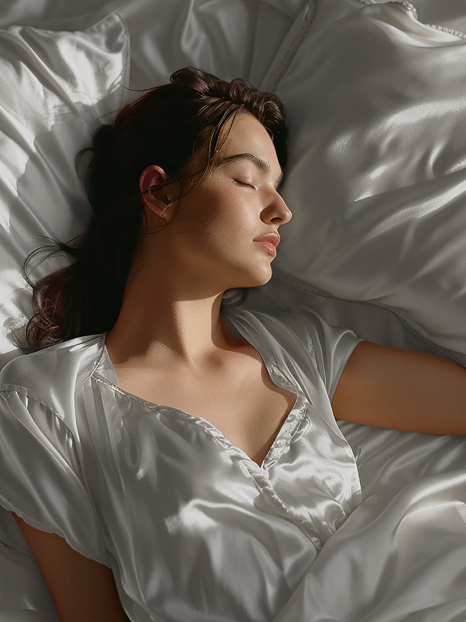 Stoa Paris Date Night Silver Polyester 300 TC Single Bedsheet with 1 Pillow Cover