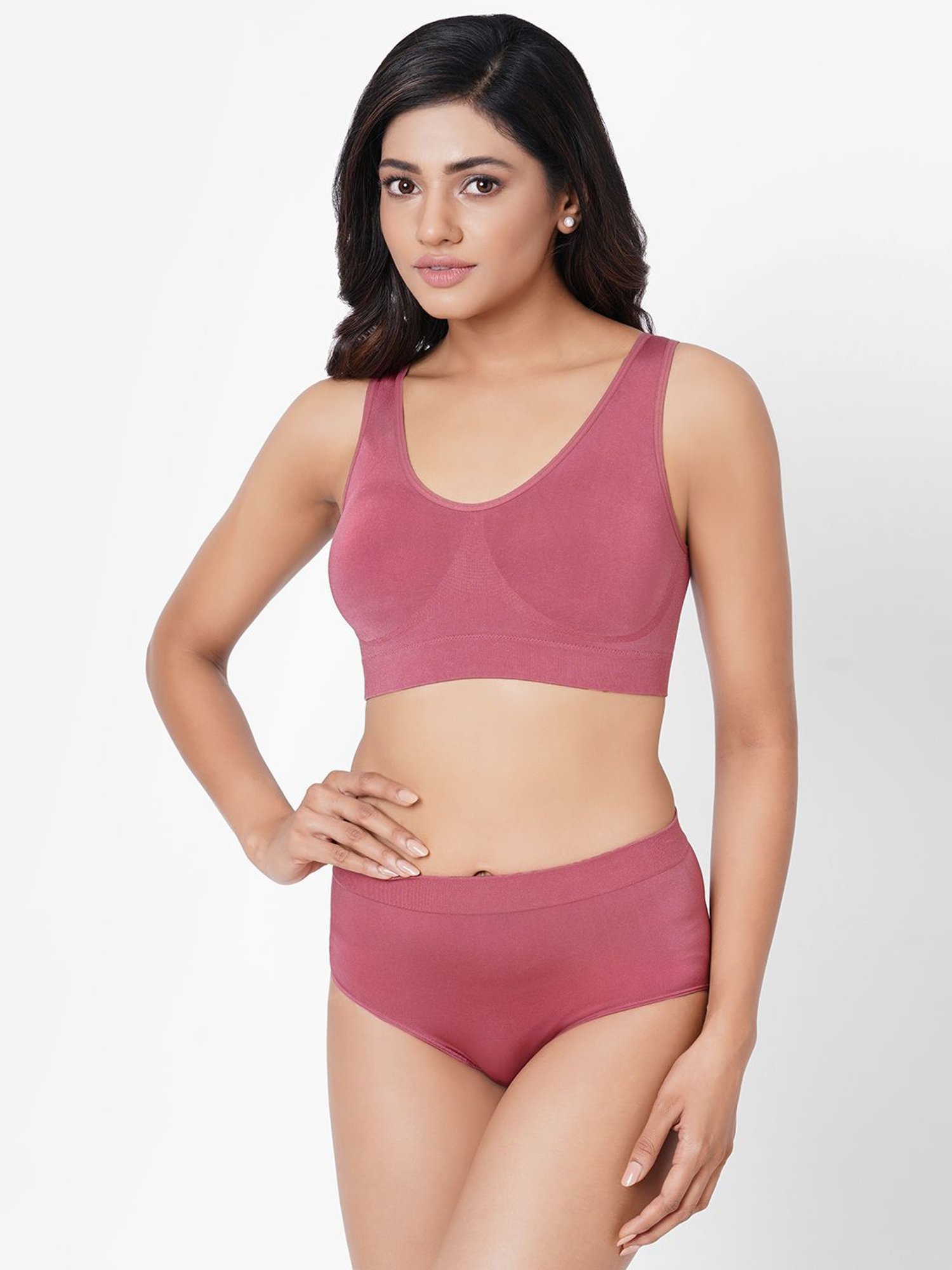 Wacoal Pink Non-wired Padded Bralette Bra