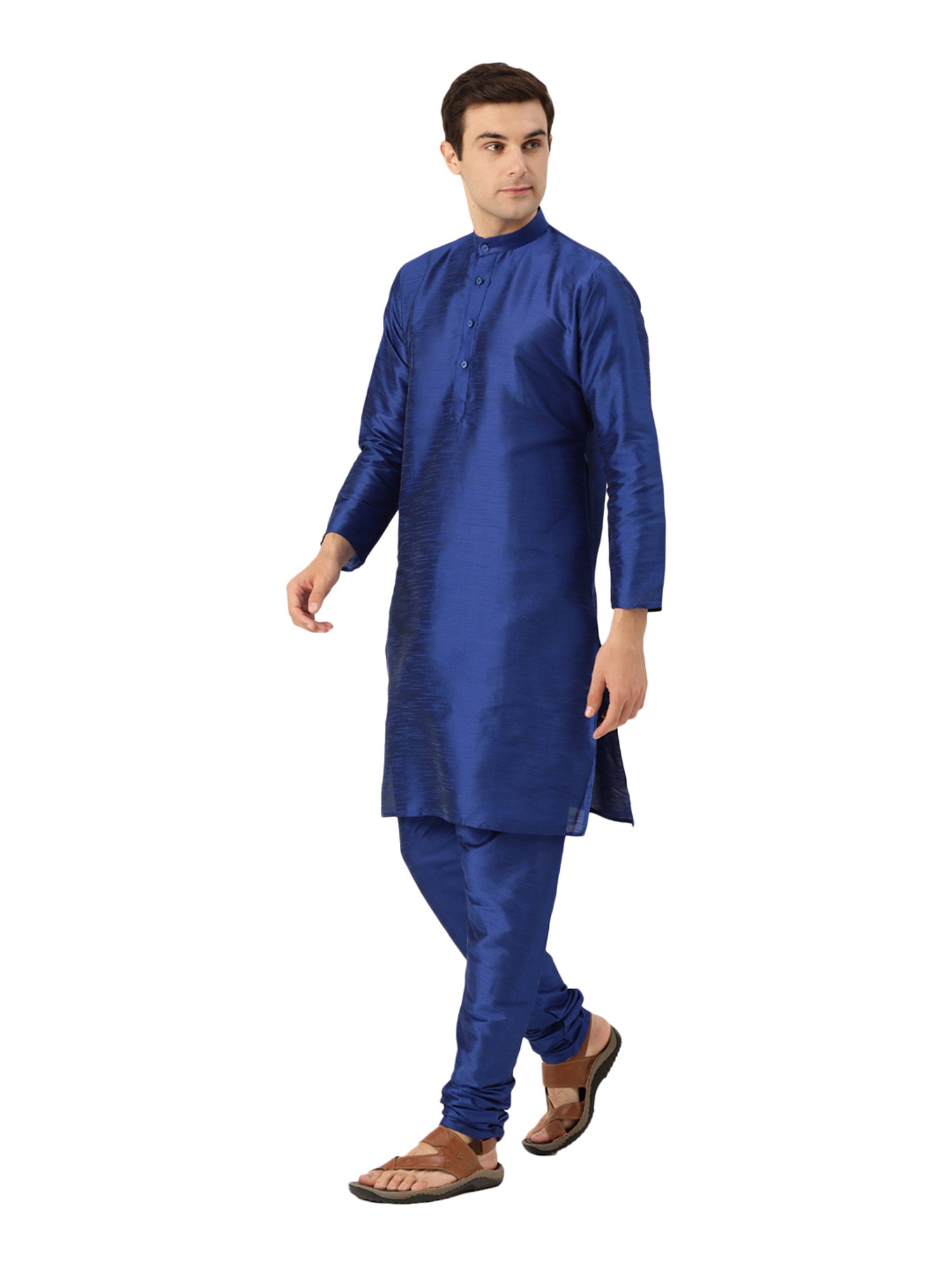 Sojanya Royal Blue & Pink Printed Suit