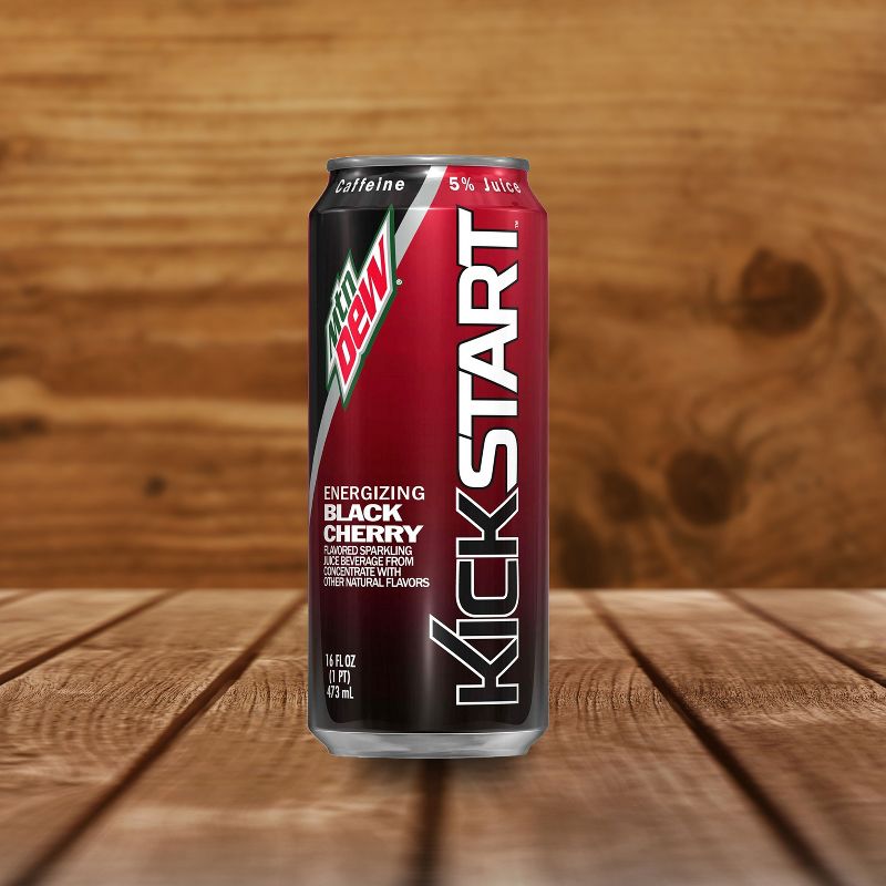 Mountain Dew Kickstart Rally Cherry - 16 fl oz Can