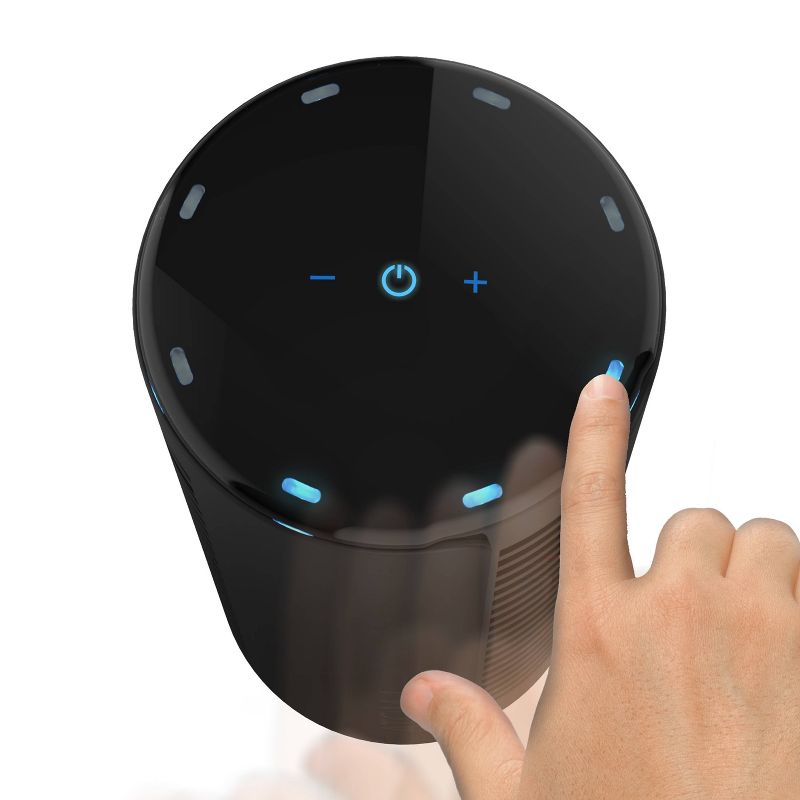 Vornado Atom Small Tower Oscillating Fan Black