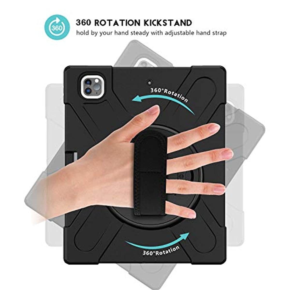 ProCase iPad Pro 12.9 Case 2 [Support Apple Pencil 2 Charging] Bundle with iPad Pro 12.9 Inch Privacy Screen Protector 2 2018