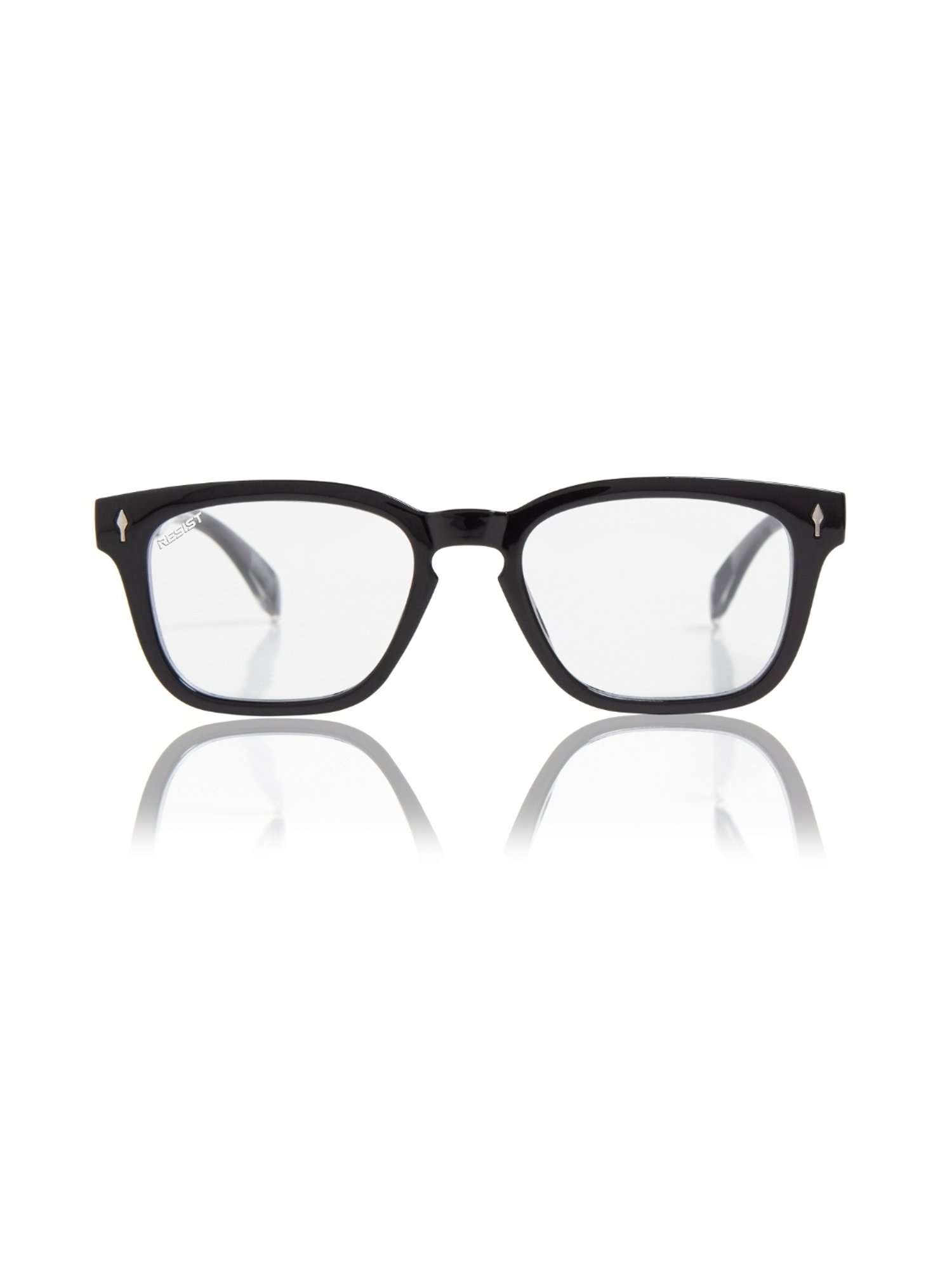 Resist Eyewear Clear Wayfarer UV Protected Unisex Sunglasses