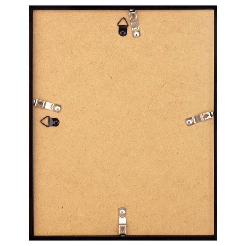 7pc Gallery Wall Frame Set with Decorative Art Prints and Hanging Template Black - Gallery Solutions