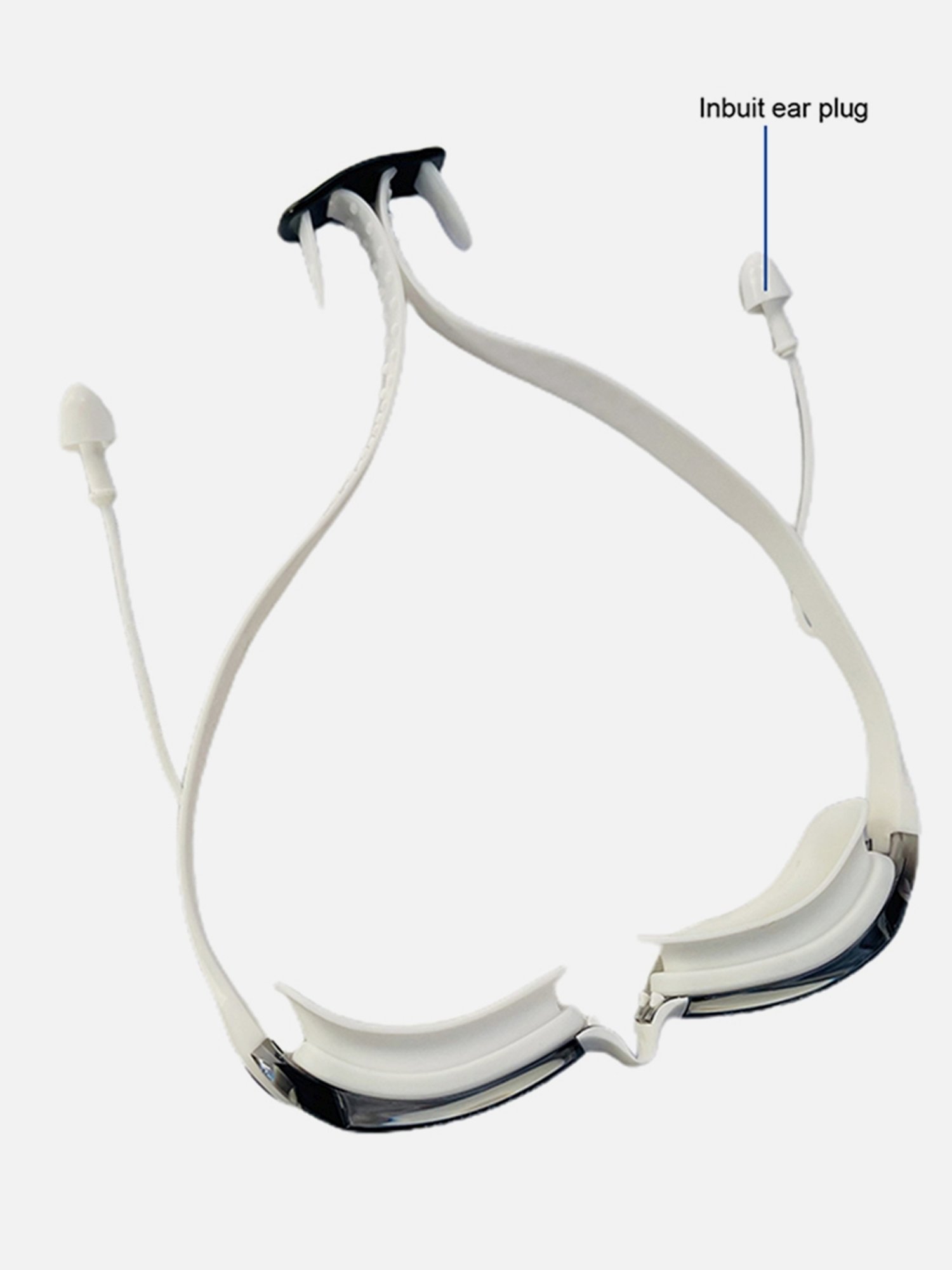 Little Surprise Box X Factor UV Protected Unisex Swimming Goggles with attached Ear Plugs (Grey)