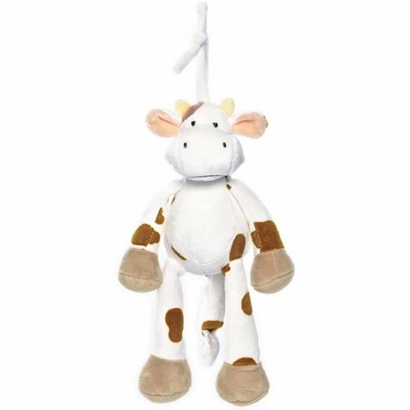 TriAction Toys Teddykompaniet Diinglisar Collection 10 Inch Musical Plush Animal | Cow