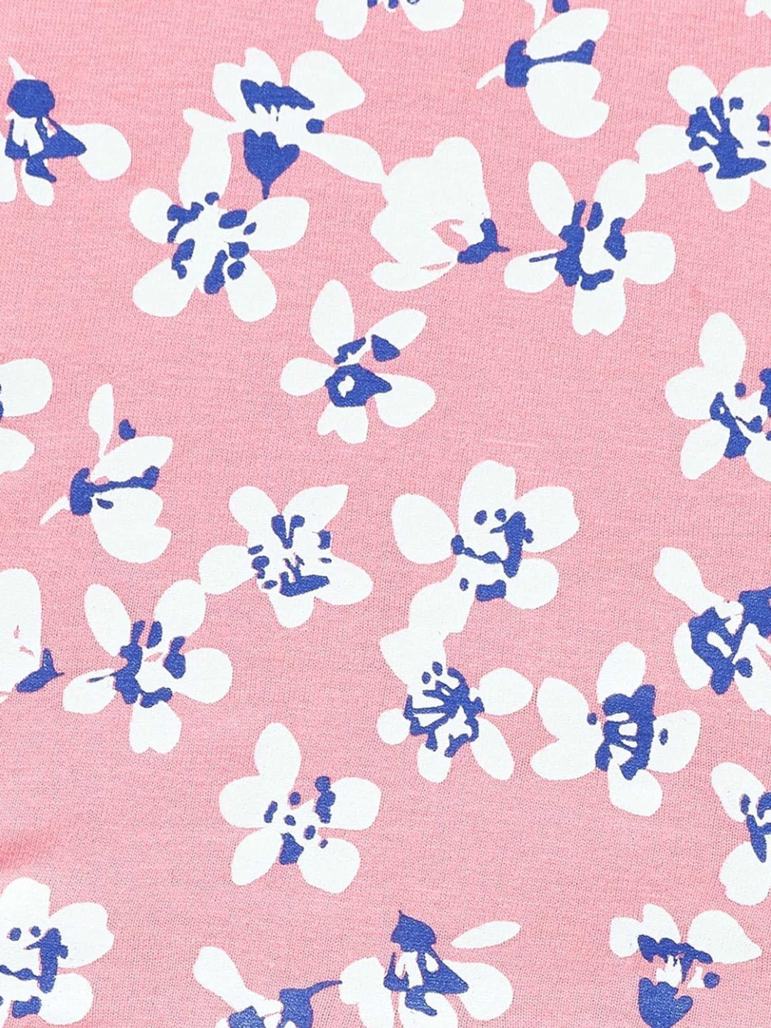 YU by Pantaloons Pink Cotton Printed Top