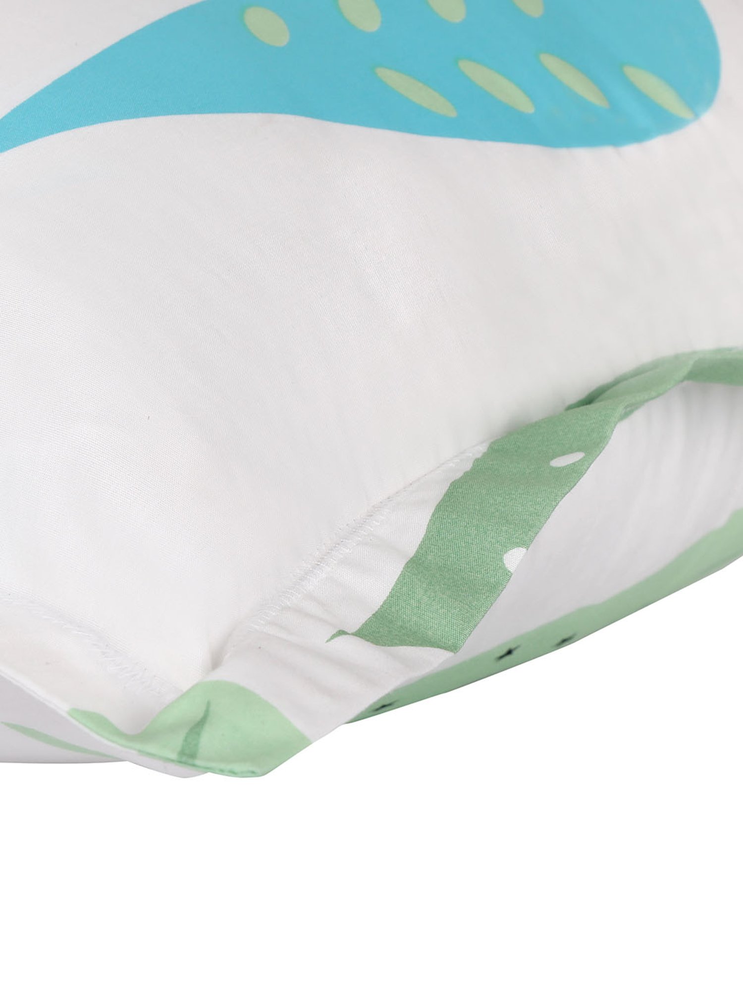 Nigh Nigh Foliage White & Green Cotton 300 TC Kids Bed Linen Set