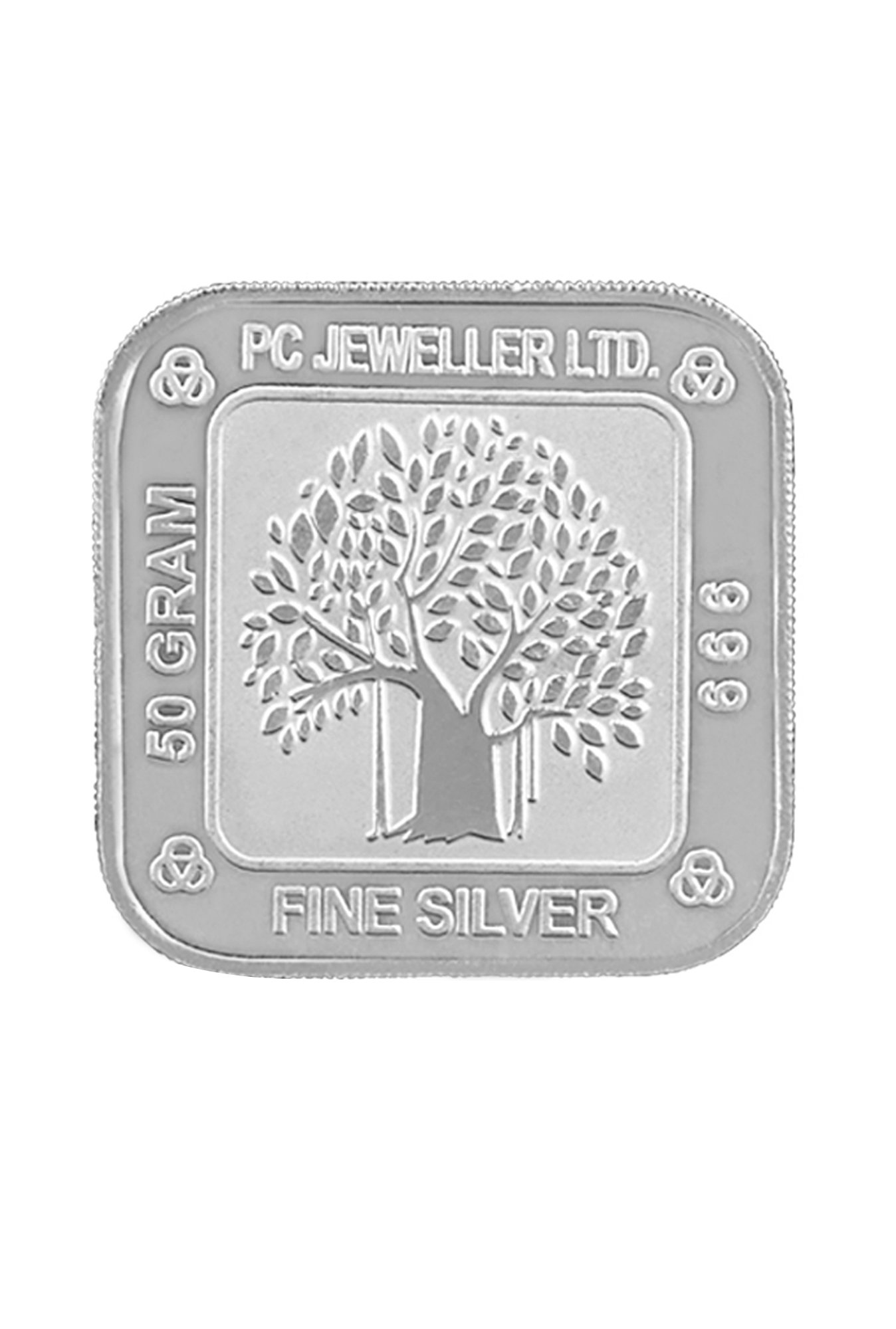 PC Jeweller Laxmi Ganesh 999 50gm Silver Bar