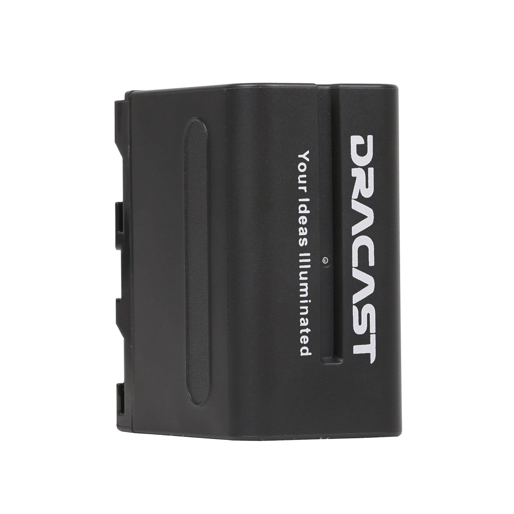 Dracast DRBK1NPF6600 NPF 6600 mAh 1x Battery/ 1x Charger Combo, Black