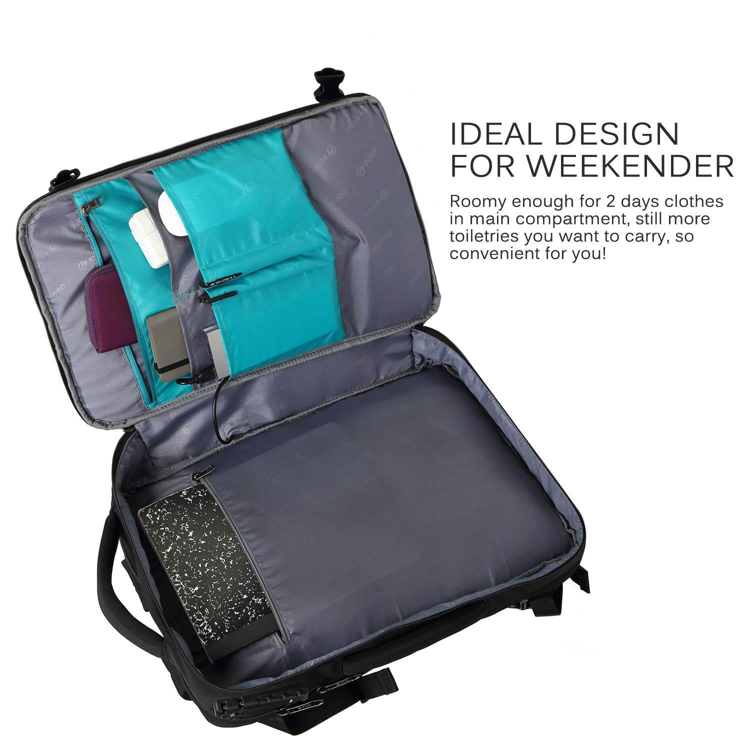 LUOM Laptop Backpack 15.6 Inch Stylish School Computer Backpack Casual Daypack Laptop Bag Water Repellent Nylon Business Bag Tablet with USB Port for Travel/Business/College/Women/Men-Gray