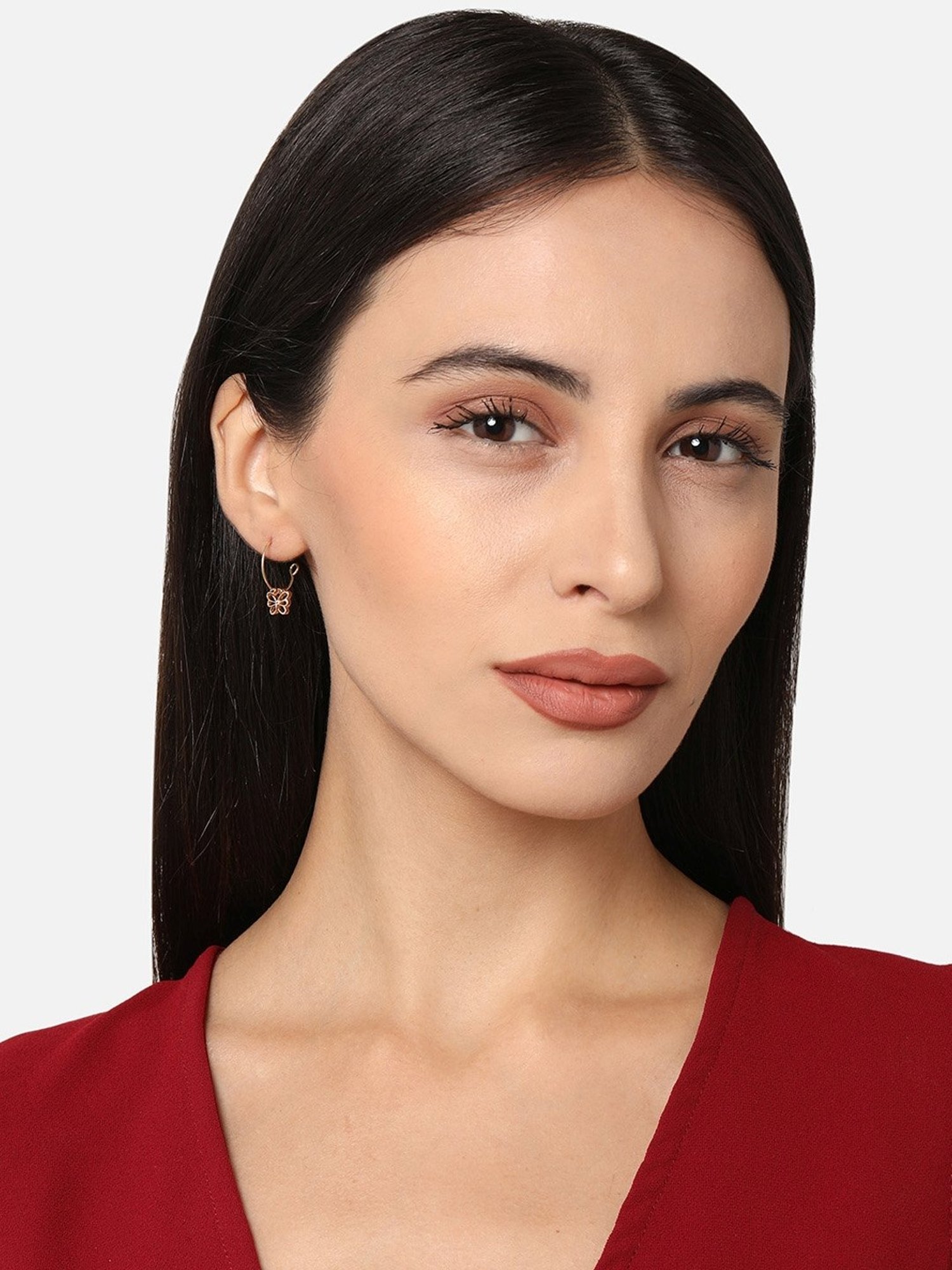 Accessorize London Golden Butterfly Stud & Hoop Earrings - Set of 10