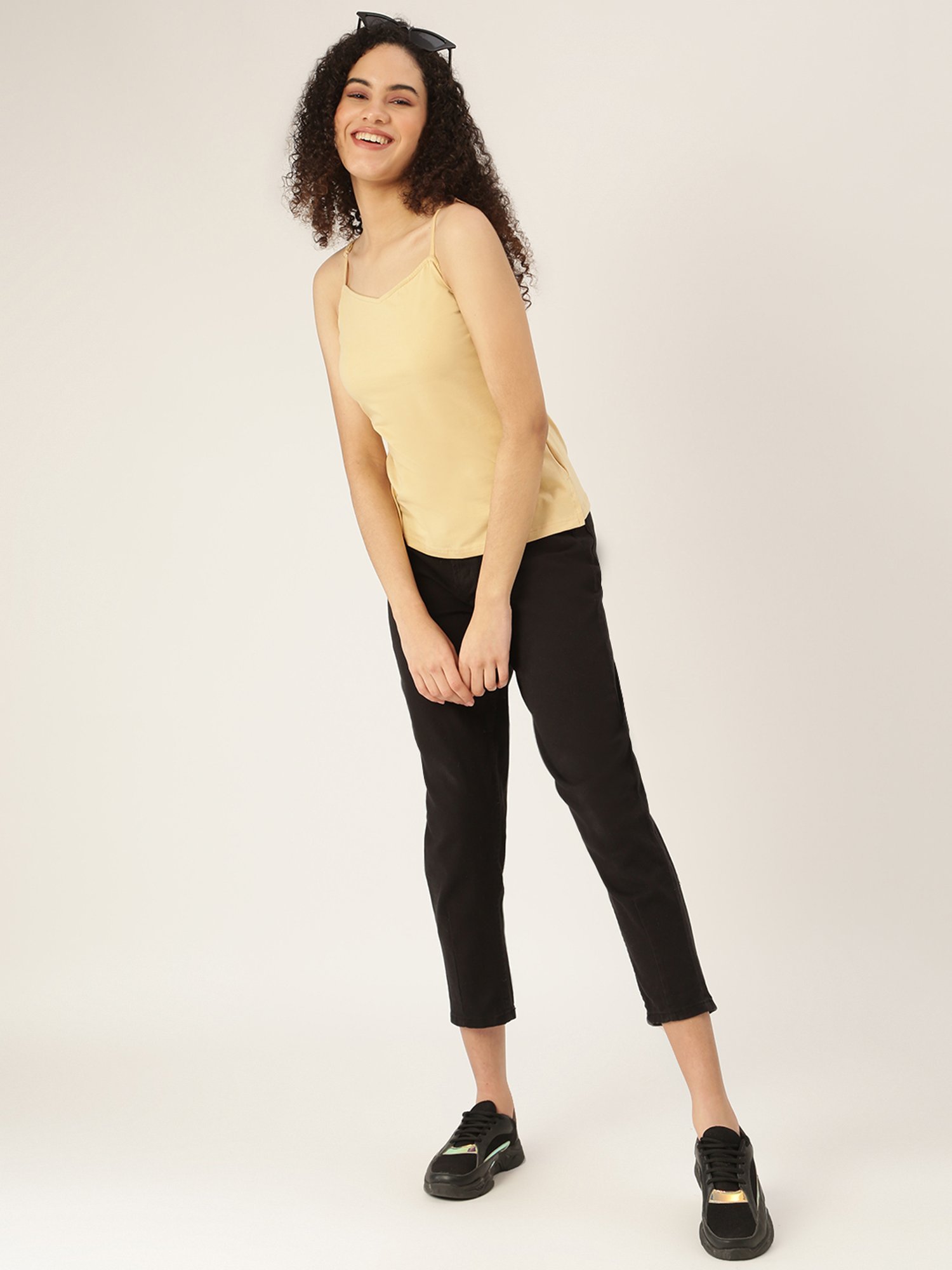 Fame Forever by Lifestyle White Cotton Printed T-Shirt