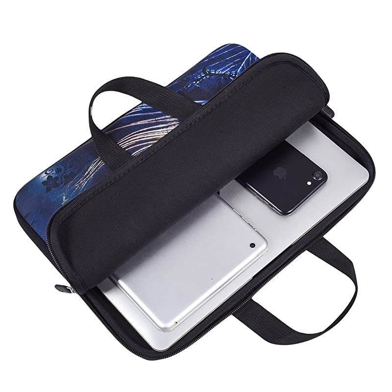 inch Chromebook Laptop Bag Sleeve Case Compatible with Lenovo Chromebook C330/Samsung Chromebook 4/Lenovo Chromebook Flex 3/ASUS L203MA-DS04 VivoBook /Dell 11-5190 Case Bag( Peacock Feather)