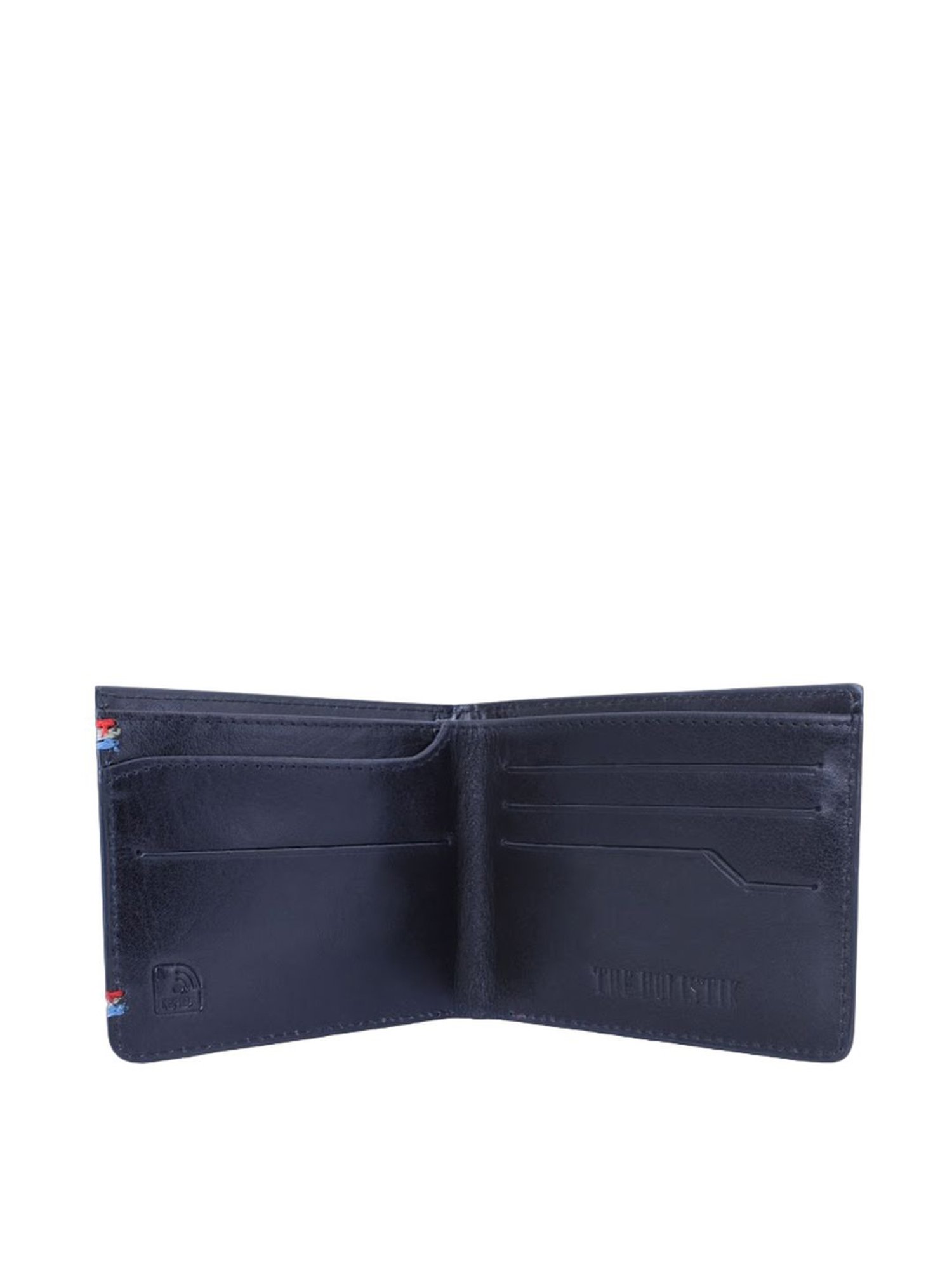 THE HOLISTIK Sterling Black Casual Leather Bi-Fold Wallet for Men