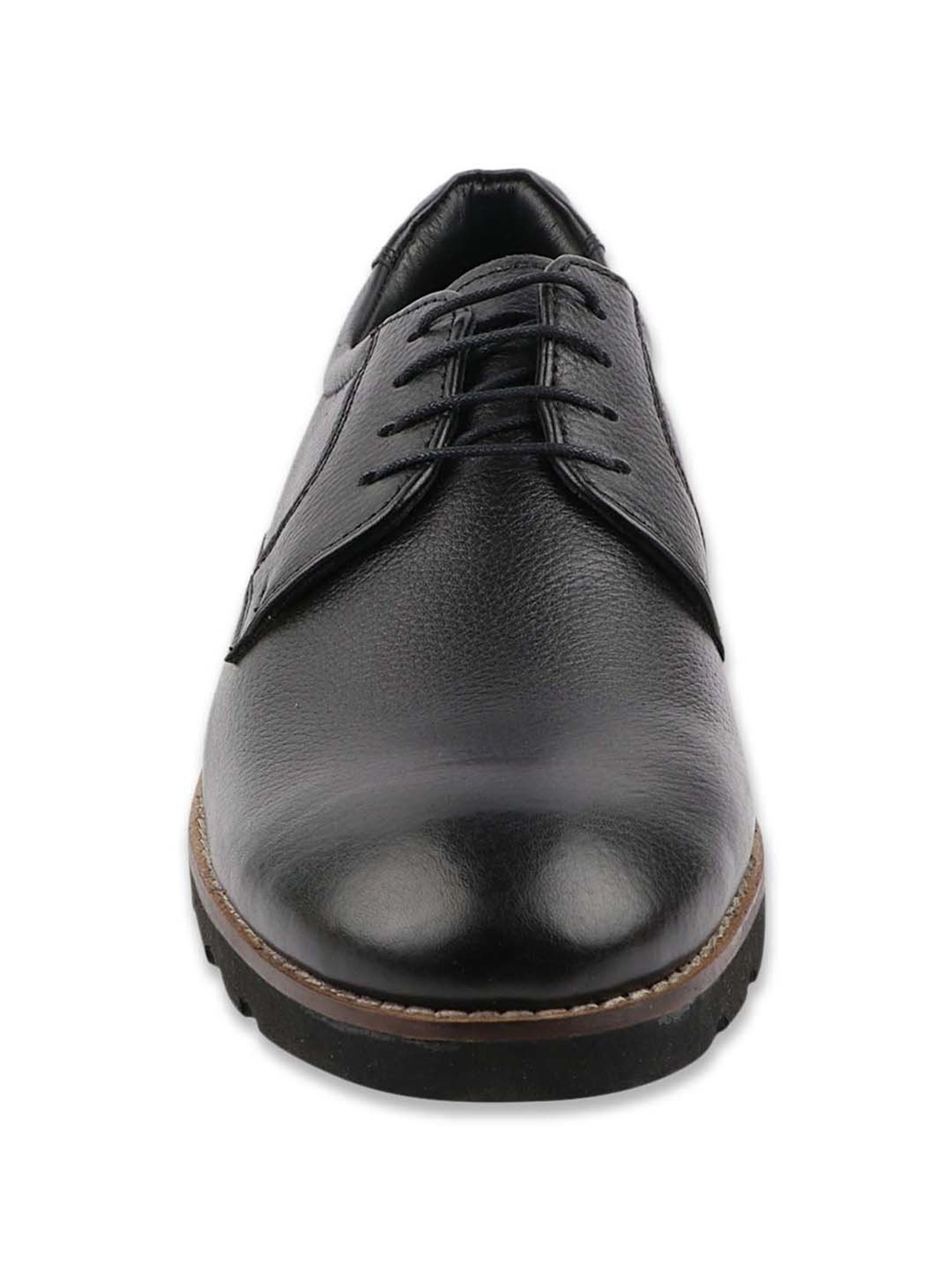 MediFeet Men's Black Derby Shoes