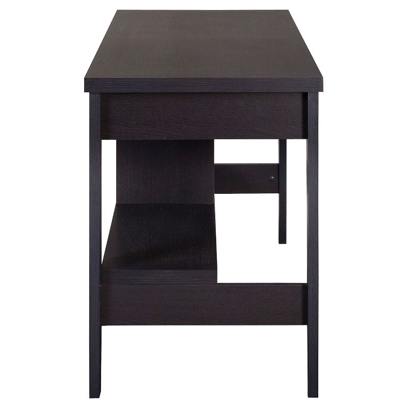 Folio Two Drawer Desk Black Espresso - CorLiving
