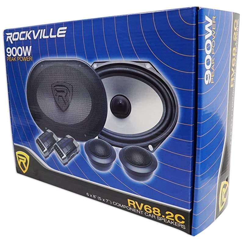 Pair  RV682C 6x8 5x7 Component Car Speakers 900 Watts170w RMS CEA