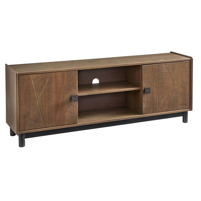 Dulce Entertainment Center TV Stand for TVs up to 55" Gray - Buylateral