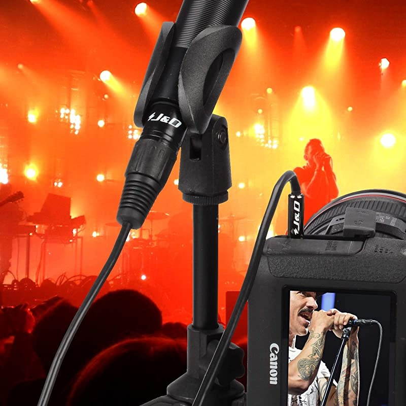 XLR to 3.5mm Microphone Cable, PVC Shelled XLR Female to 3.5mm 1/8 inch TRS Male Balanced Cable XLR to TRS 1/8 inch Adapter for DSLR Camera Smartphone Laptop, Computer Recording Device, 3 Feet