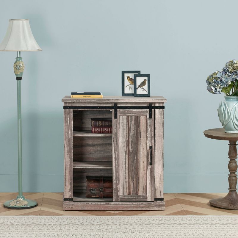 32" TV Stand For TVs up to 40" Aged Wood - Home Essentials