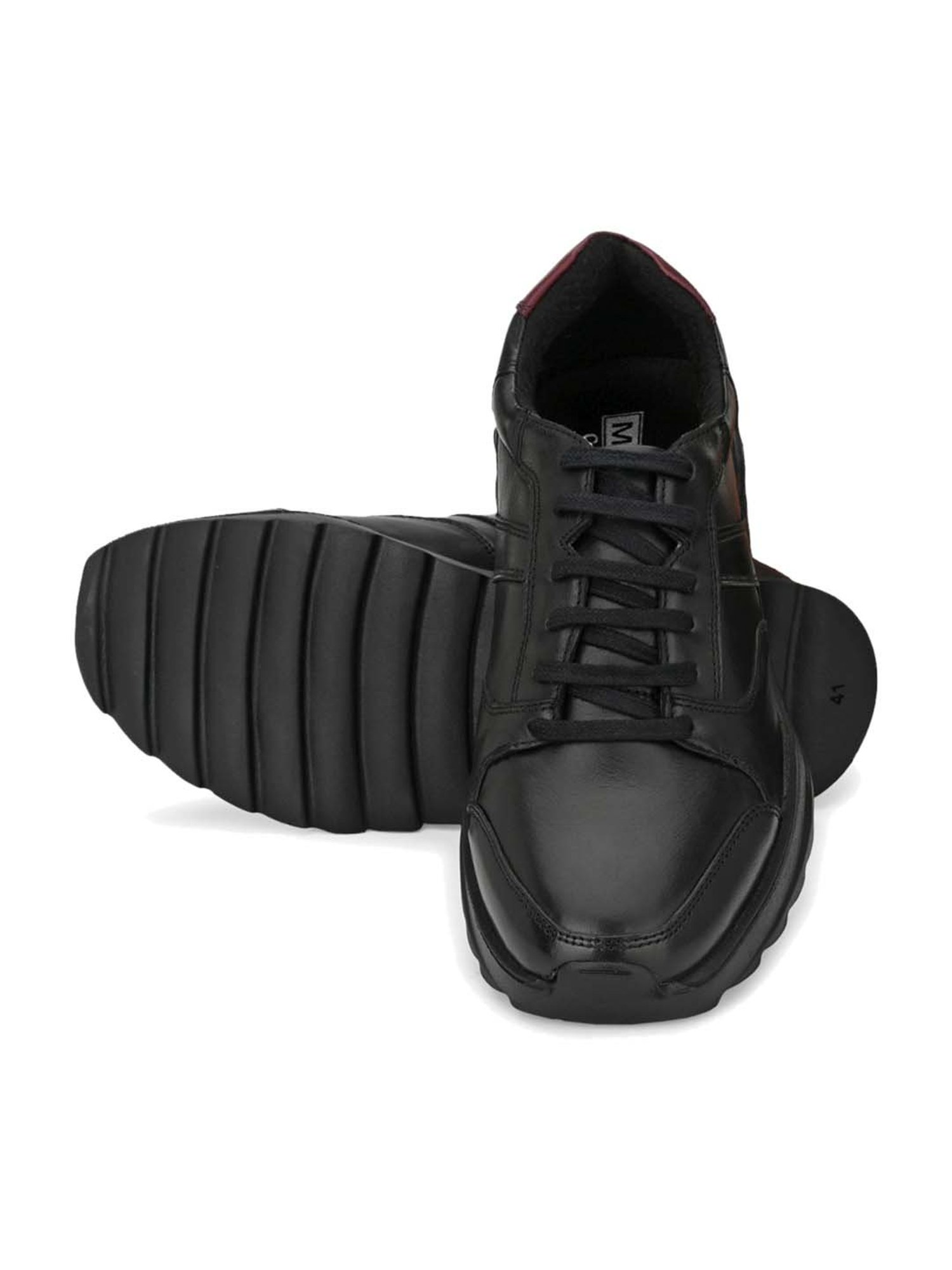 Delize Men's Black Casual Sneakers