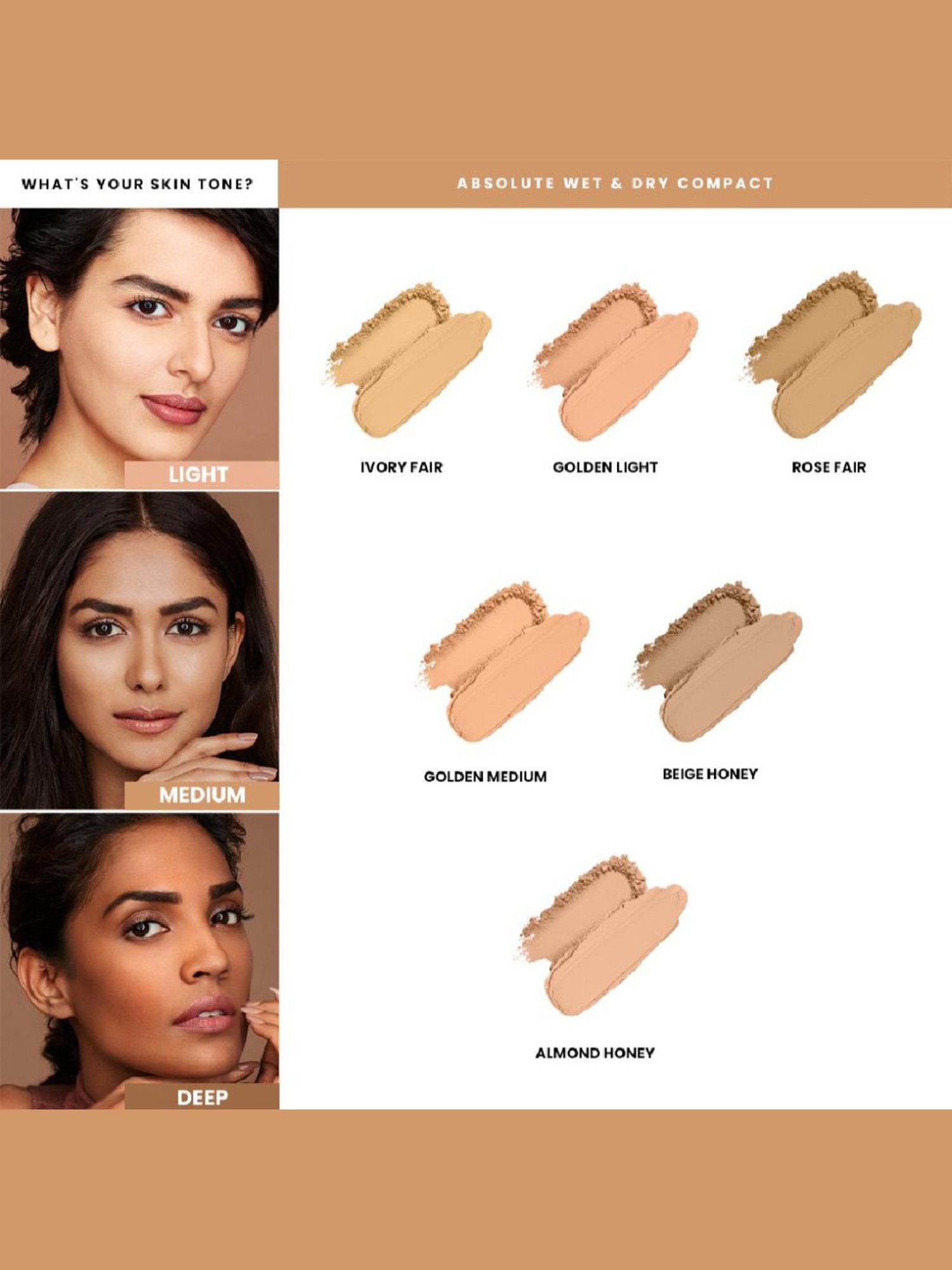 Lakme Dual Finish Compact (Wet & Dry) Rose Fair - 9 gm